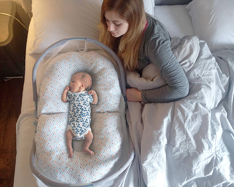 How Old Infant in Bed Co Sleeper?