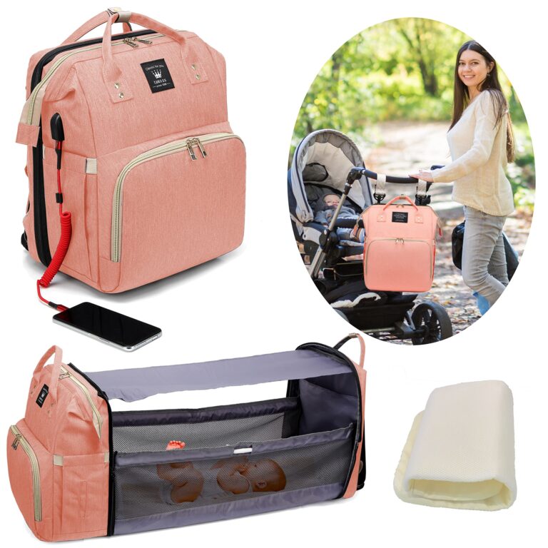 Portable Multifunctional Folding Travel Infant Bed Diaper Bag Changing Pad